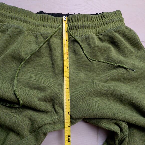 Adidas Basketball Club Pants Mens Large Green Knit Sweatpants Snap Ankle - Picture 12 of 16